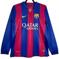 FC Barcelona Retro Dres 2014-15 Domácí Mužské Dlouhý Rukáv