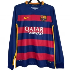 FC Barcelona Retro Dres 2015-16 Domácí Mužské Dlouhý Rukáv