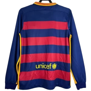 FC Barcelona Retro Dres 2015-16 Domácí Mužské Dlouhý Rukáv