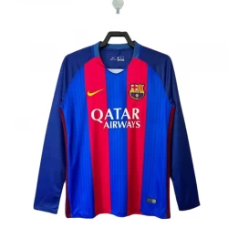 FC Barcelona Retro Dres 2016-17 Domácí Mužské Dlouhý Rukáv