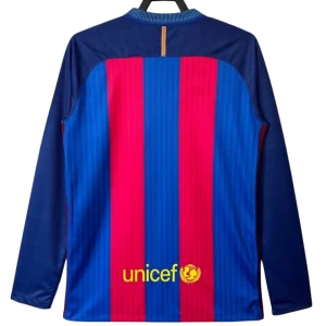 FC Barcelona Retro Dres 2016-17 Domácí Mužské Dlouhý Rukáv