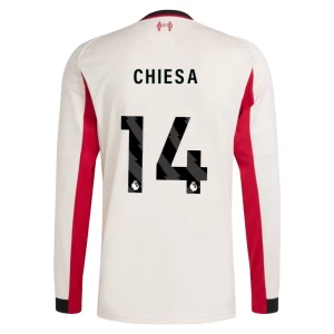 Federico Chiesa #14 Fotbalové Dresy Liverpool FC 2025-26 Venkovní Dres Mužské Dlouhý Rukáv