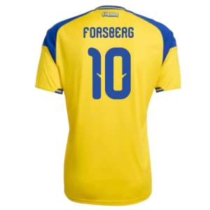 Forsberg #10 Fotbalové Dresy Švédsko Mistrovství Světa 2026 Domácí Dres Mužské