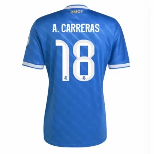 Fotbalové Dresy A. Carreras #18 Real Madrid 2025-26 Třetí Dres Mužské