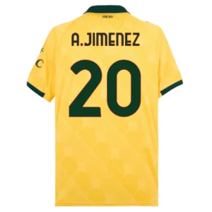 Fotbalové Dresy A. Jimenez #20 AC Milan 2025-26 Třetí Dres Mužské