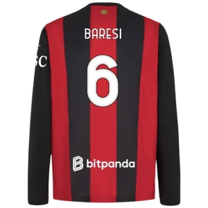 Fotbalové Dresy AC Milan Baresi #6 2026-27 Domácí Dres Mužské Dlouhý Rukáv