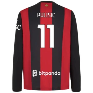 Fotbalové Dresy AC Milan Christian Pulisic #11 2026-27 Domácí Dres Mužské Dlouhý Rukáv