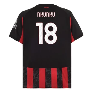 Fotbalové Dresy AC Milan Christopher Nkunku #18 2025-26 Domácí Dres Mužské