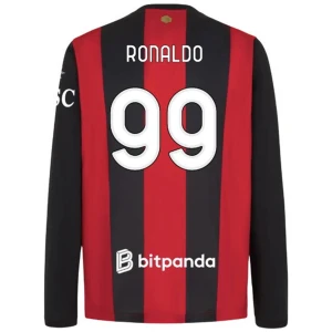 Fotbalové Dresy AC Milan Cristiano Ronaldo #99 2026-27 Domácí Dres Mužské Dlouhý Rukáv