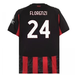 Fotbalové Dresy AC Milan Florenzi #24 2025-26 Domácí Dres Mužské