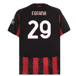 Fotbalové Dresy AC Milan Fofana #29 2025-26 Domácí Dres Mužské
