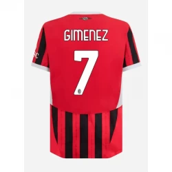 Fotbalové Dresy AC Milan Gimenez #7 2024-25 Domácí Dres Mužské