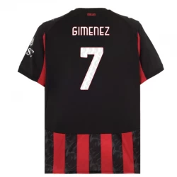 Fotbalové Dresy AC Milan Gimenez #7 2025-26 Domácí Dres Mužské