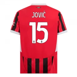 Fotbalové Dresy AC Milan Jovic #15 2024-25 Domácí Dres Mužské