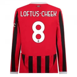 Fotbalové Dresy AC Milan Loftus-Cheek #8 2024-25 Domácí Dres Mužské Dlouhý Rukáv
