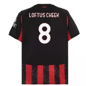 Fotbalové Dresy AC Milan Loftus Cheek #8 2025-26 Domácí Dres Mužské