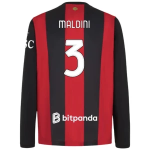 Fotbalové Dresy AC Milan Maldini #3 2026-27 Domácí Dres Mužské Dlouhý Rukáv