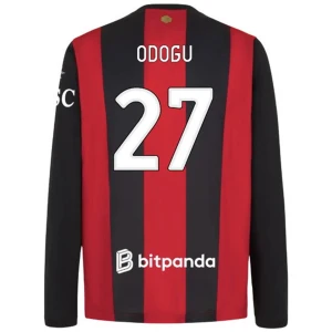 Fotbalové Dresy AC Milan Odogu #27 2026-27 Domácí Dres Mužské Dlouhý Rukáv