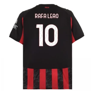 Fotbalové Dresy AC Milan Rafa Leao #10 2025-26 Domácí Dres Mužské