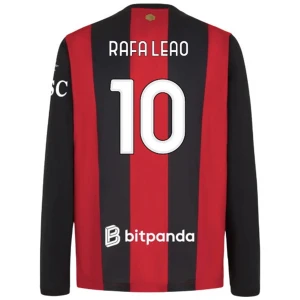 Fotbalové Dresy AC Milan Rafa Leao #10 2026-27 Domácí Dres Mužské Dlouhý Rukáv