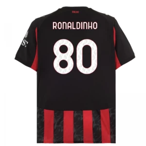Fotbalové Dresy AC Milan Ronaldinho Gaúcho #80 2025-26 Domácí Dres Mužské