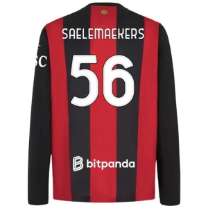 Fotbalové Dresy AC Milan Saelemaekers #56 2026-27 Domácí Dres Mužské Dlouhý Rukáv