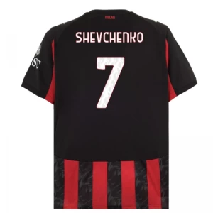 Fotbalové Dresy AC Milan Shevchenko #7 2025-26 Domácí Dres Mužské