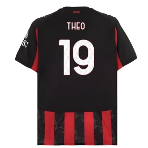 Fotbalové Dresy AC Milan Theo Hernández #19 2025-26 Domácí Dres Mužské