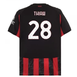 Fotbalové Dresy AC Milan Thiaw #28 2025-26 Domácí Dres Mužské