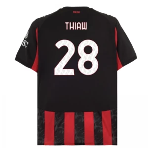 Fotbalové Dresy AC Milan Thiaw #28 2025-26 Domácí Dres Mužské