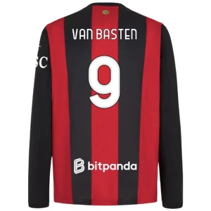 Fotbalové Dresy AC Milan Van Basten #9 2026-27 Domácí Dres Mužské Dlouhý Rukáv