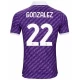 Fotbalové Dresy ACF Fiorentina Gonzalez #22 2023-24 Domácí Dres Mužské