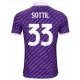 Fotbalové Dresy ACF Fiorentina Sottil #33 2023-24 Domácí Dres Mužské