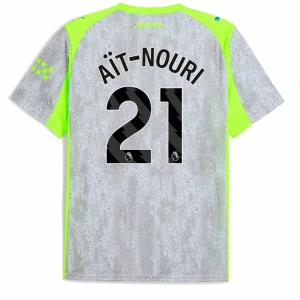 Fotbalové Dresy Ait-nouri #21 Manchester City 2025-26 Třetí Dres Mužské