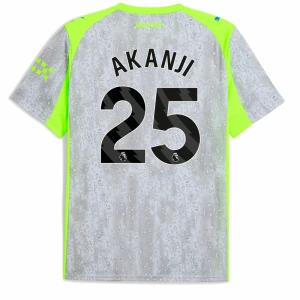Fotbalové Dresy Akanji #25 Manchester City 2025-26 Třetí Dres Mužské