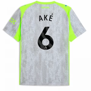 Fotbalové Dresy Ake #6 Manchester City 2025-26 Třetí Dres Mužské