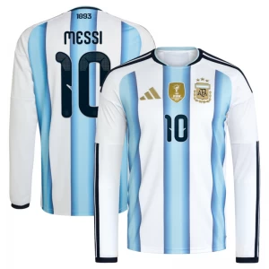 Fotbalové Dresy Argentina Lionel Messi #10 2026 Domácí Dres Mužské Dlouhý Rukáv