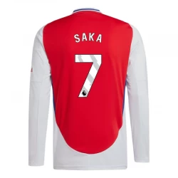 Fotbalové Dresy Arsenal FC Bukayo Saka #7 2024-25 Domácí Dres Mužské Dlouhý Rukáv