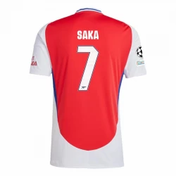 Fotbalové Dresy Arsenal FC Bukayo Saka #7 2024-25 UCL Domácí Dres Mužské