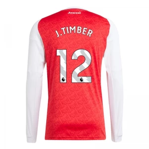 Fotbalové Dresy Arsenal FC J. Timber #12 2025-26 Domácí Dres Mužské Dlouhý Rukáv