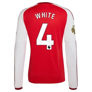 Fotbalové Dresy Arsenal FC White #4 2026-27 Domácí Dres Mužské Dlouhý Rukáv