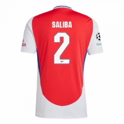 Fotbalové Dresy Arsenal FC William Saliba #2 2024-25 UCL Domácí Dres Mužské