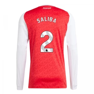 Fotbalové Dresy Arsenal FC William Saliba #2 2025-26 Domácí Dres Mužské Dlouhý Rukáv