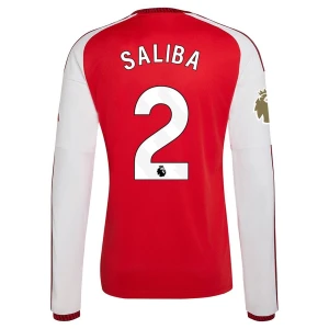 Fotbalové Dresy Arsenal FC William Saliba #2 2026-27 Domácí Dres Mužské Dlouhý Rukáv