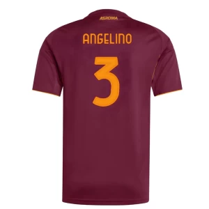 Fotbalové Dresy AS Roma Angelino #3 2025-26 Domácí Dres Mužské