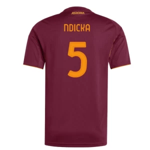 Fotbalové Dresy AS Roma Ndicka #5 2025-26 Domácí Dres Mužské