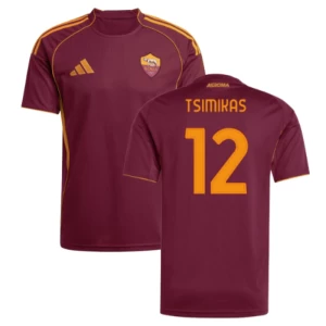 Fotbalové Dresy AS Roma Tsimikas #12 2025-26 Domácí Dres Mužské