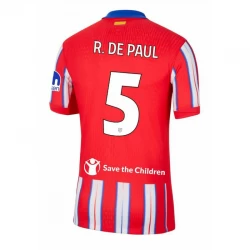 Fotbalové Dresy Atlético Madrid R. De Rodrigo De Paul #5 2024-25 UCL Domácí Dres Mužské