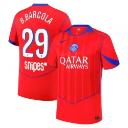 Fotbalové Dresy B.Barcola #29 Paris Saint-Germain PSG 2025-26 Třetí Dres Mužské