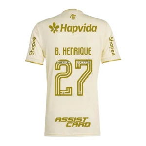 Fotbalové Dresy B. Henrique #27 CR Flamengo 2025-26 Sponsor Třetí Dres Mužské